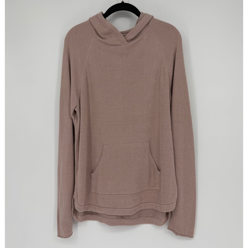 Barefoot Dreams CozyChic Ultra Lite Hoodie Mauve Taupe QVWCU1093 Large